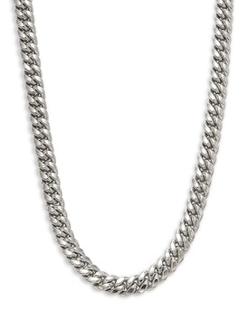 Sterling Silver Curb Chain Necklace