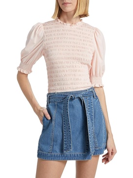 Langston Smocked Cotton Top