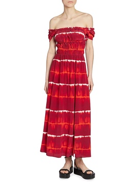 Lily Tie Dye Silk Midi Dress