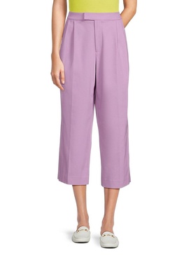 Pleated Cropped Pants