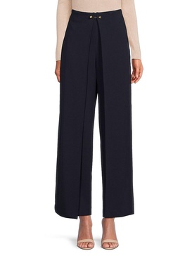 Flat Front Draped Pants