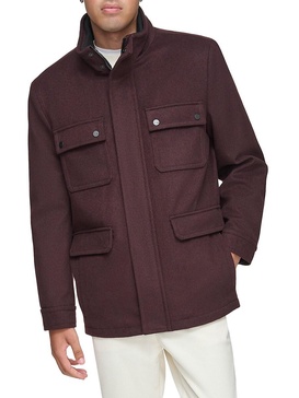Dunbar Military Melton Wool Coat