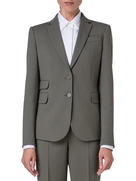 Virgin Wool Blend Blazer