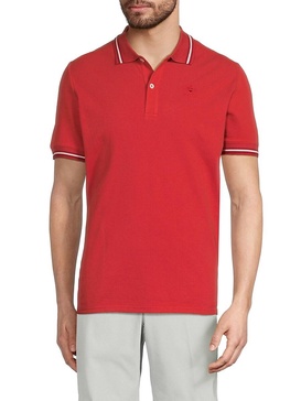 Contrast Tipped Cotton Polo