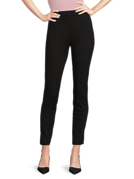 Mady Seam Front Slim Pull On Cropped Pants