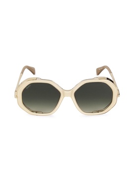 55MM Geometric Sunglasses