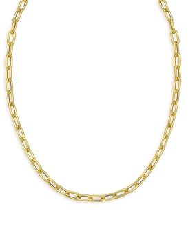 14K Yellow Gold Paperclip Necklace