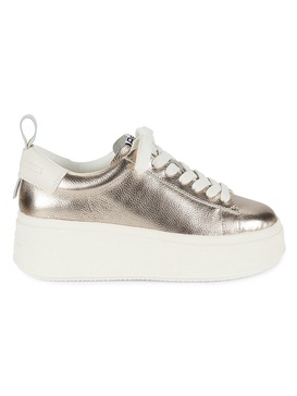 As-Move Leather Low Top Platform Sneakers