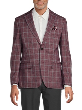 Windowpane Check Blazer