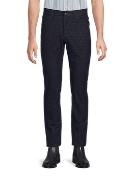 Chuck Houndstooth Flat Front Pants