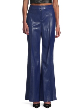 Dylan Faux-Leather Flare-Leg Pants