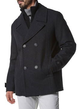 Danton Melton Wool Blend Peacoat