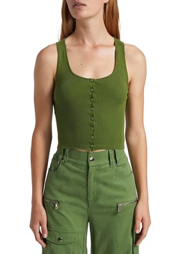 Daryn Rib-Knit Crop Tank