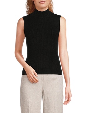 Ribbed Mockneck Top
