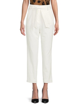 Belted Straight Pants