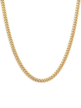 14K Goldplated Sterling Silver Curb Chain Necklace