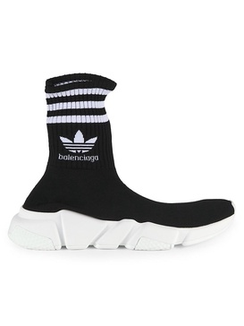 Speed Logo High Top Sock Sneakers