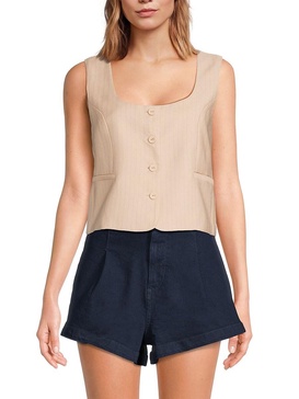 Pin Stripe Tailored Vest