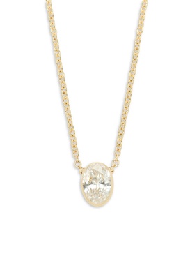 14K Yellow Gold & 0.45 TCW Lab Grown Diamond Pendant Necklace