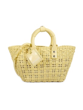 Woven Design Top Handle Bag