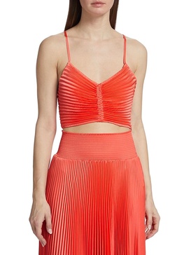 Ari Pleated Crop Top