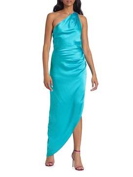Jaida Silk One Shoulder Maxi Dress