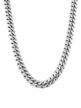Sterling Silver Cuban Chain Necklace/26"