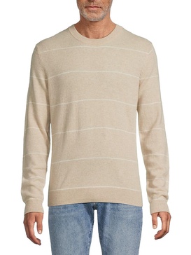 Classic Fit Striped Cashmere Sweater