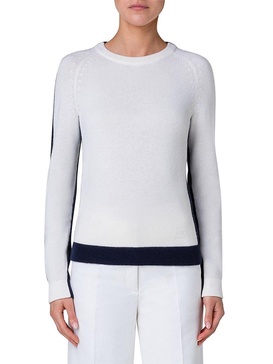 Two-Tone Cashmere Sweater