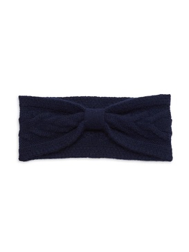 Cable Knit Cashmere Knot Headband