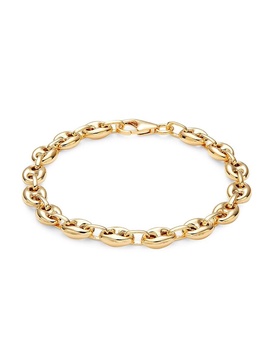 14K Goldplated Sterling Silver Chain Bracelet
