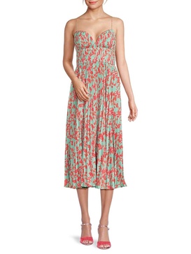 Beckett Floral Pleated Midi Dress