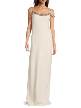 Ayla Embellished Coumn Gown