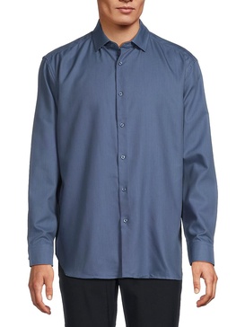 Solid Long-Sleeve Shirt