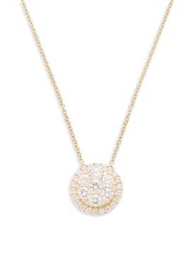 14K Yellow Gold & 0.58 TCW Lab-Grown Diamond Pendant Necklace