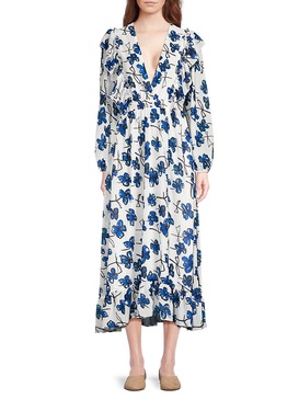 Floral Ruffle Midi Dress