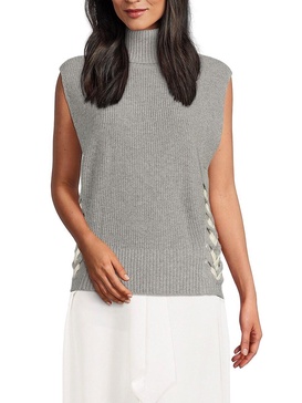 Annalise Lace Up Sweater Vest