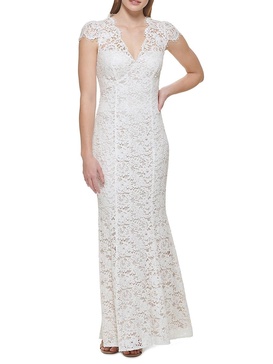 Lace Fit & Flare Gown