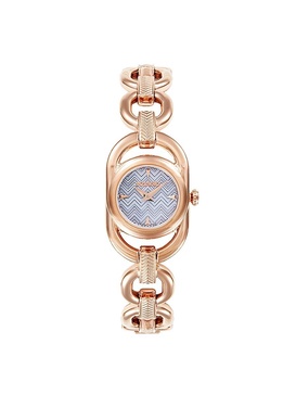 Gioiello Chain Rose Goldtone Stainless Steel Bracelet Watch/22.8MM