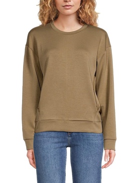 Crewneck Scuba Knit Sweatshirt
