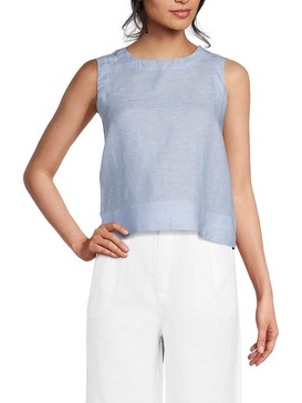 Sleeveless 100% Linen Top