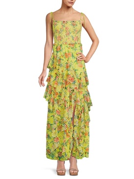 Jocelyn Ruffle Floral Maxi Dress
