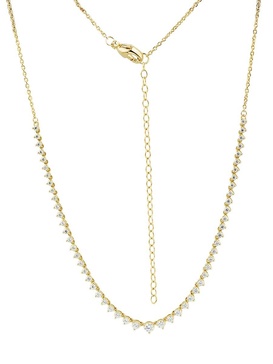 14K Yellow Gold & Diamond Necklace