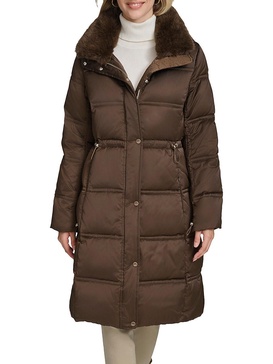 Emery Faux Rabbit Fur Down Parka