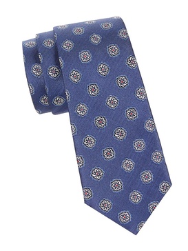 Medallion Silk Jacquard Tie