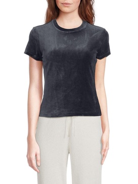 Short Sleeve Velour T-Shirt