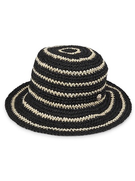 Stripe Crochet Bucket Hat