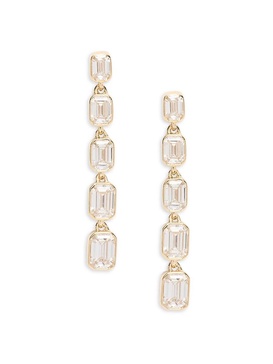 14K Yellow Gold 1.45 TCW Lab-Grown Diamond Drop Earrings