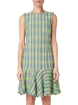 Fringed Tweed Dress
