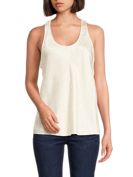Logo Textured Racerback Top